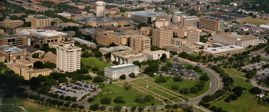Texas A&M Main Campus Aerial view